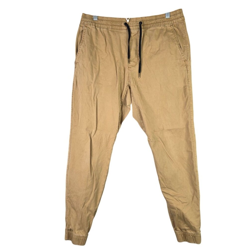 Mens Hollister Khaki Skinny Jogger Pants Advanced Stretch Cotton Size L